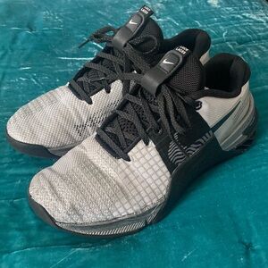 Nike Metcon 8 size 6.5 black and silver